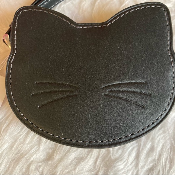 Coach authentic black cat Halloween leather wristlet coin purse 2025 exclusive - Picture 2 of 5